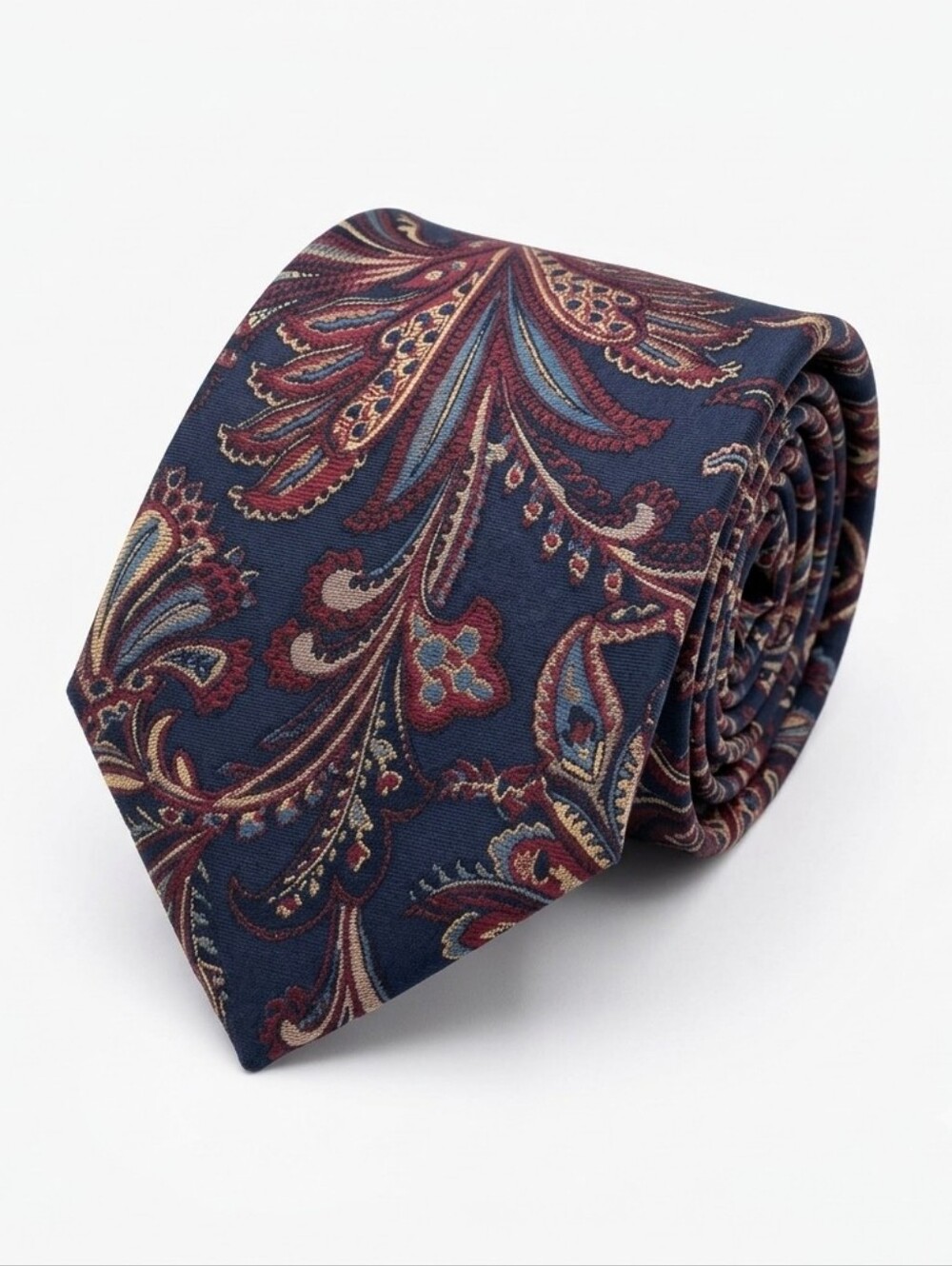 Vintage Oscar De La Renta Mens Tie Poly 55in Long 4in Width Classic Designer